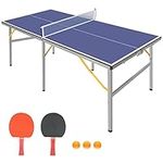 Miscoos 6ft Mid-Size Ping Pong Tabl