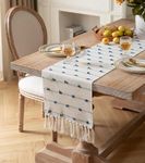 Slazie Premium Boho Cotton Table Runner for 4 6 Seater Dining Table |Center Table |Coffee Table|Dining Table|Eating Area|Table Decor(14*72 INCHES)|Modern|Luxury|SZTR 037