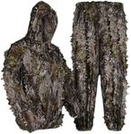 LOOGU Ghillie Suit 3D Maple Leafy Camouflage Clothing Super Lightweight Hooded Outfit for Hunting, Shooting, Wildfowl, Paintball, Wildlife Photography, Halloween or Christmas