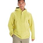 Marmot Men's PreCip Eco Pro Jacket, Waterproof Jacket, Lightweight Hooded Rain Jacket, Windproof Raincoat, Breathable Windbreaker, Ideal for Running and Hiking, Limelight, M