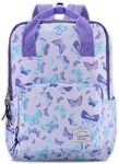 Toddler Tote Backpacks Kids, Lightweight Water Resistant Preschool Backpack for Children Girls w Chest Strap Butterflies