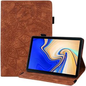 YBFJCE Case for Samsung Galaxy Tab S4 10.5", Slim Stand Shell Protective Case with Pencil Holder, Premium PU Leather Folio Cover for Samsung Galaxy Tab S4 10.5 Inch (SM-T830/T835), Brown