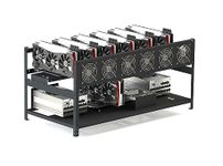 Mining Rig Frame for 6 GPU with Cooling by Xtrememiner Model V2