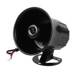 DC 12V Wired Alarm Loud Horn Siren, 115dB Sound Alarm Home Security System, Mini Horn Siren for Home Security Protection System Indoor/Outdoor fireproof