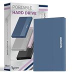 SUHSAI External Hard Drive 500GB USB 3.0 Portable Hard Disk Storage & Memory Expansion HDD, Backup External Hard Drive for Laptop Computer, MacBook, and Desktop (Navy Blue)