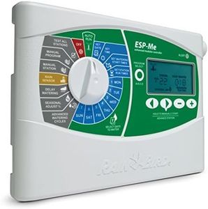 RainBird Beregnungscomputer, Steuergerät Typ ESP-Me Basismodul/Controller -4 Stationen, grau, 11 x 27.5 x 19.5 cm, F38420