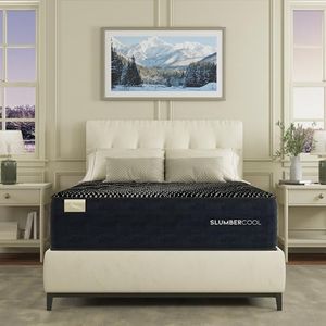 SlumberCool MAX 3Z Plush Euro Top Cooling Hybrid Mattress – 14" Split King Gel Memory Foam & Zoned Lumbar Support Coils, GlacierTex MAX Cooling Cover, Pressure Relief Mattress for Side & Hot Sleepers