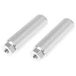 X AUTOHAUX 1 Pair Axle Rear Foot Pegs Footrests for BMX MTB Bike Fit 3/8" Axles