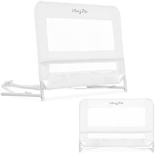 Dream On Me Lightweight Mesh Security Adjustable Bed Rail with Breathable Mesh Fabric in White