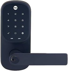 Yale Assure Lever Keyed Smart Deadlatch Matt Black with yale Home Module