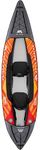 Aqua Marina Memba-390, Leisure Drop Stitch Inflatable Kayak Package for 2 Person, 390 cm Length, Orange