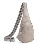 CLUCI Crossbody Bag Sling Bag for Women, Vegan Leather Trendy Fanny Packs with Adjustable Guitar Strap, Belt Bags