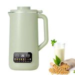 Soy Milk Maker Machine，Automatic Nut Milk Maker Machine, 600ML Nut Milk Maker Machine with 10 Leaves Blades, Keep Warm, Self-Cleaning, Milk Maker Machine for Almonds,Oats,Soybeans (Green)