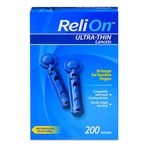 ReliOn 30G Ultra Thin Lancets 200-ct (Pack of 2)