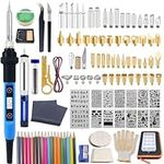 Wood Burning Kit, Professional Wood Burner Tool with LED Display, Pyrography Pen, DIY Creative Tool for Embossing Carving Soldering Pyrography, Suitable for Beginners Adults