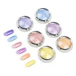 Chrome Nail Powder,Nail Powder for Gel Nails, Aurora Magic Pearlescent Nail Jewelry Glitter Powder Pearl Chrome Nail Powder chrome nail polish Mirror Effect Glitters Nail Art Powder for DIY Salon