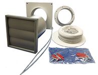 Manrose - Tumble Dryer Venting Kit With Gravity Grille