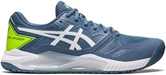 ASICS Men's Gel-Challenger 13 Tennis Shoes, 13, Steel Blue/White