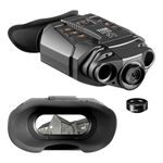 Nightfox Nova Digital Night Vision Goggles Binoculars: 60FPS High-Speed Sensor for Bat Surveys, 70° Wide-Angle Lens, 1080p HD Video Recording, 140m Infrared Range, 64GB Card & Tactical Case Included