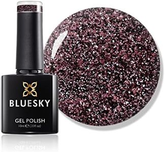 Bluesky Generous Gel Nail Polish 10 ml, Pink Glitter