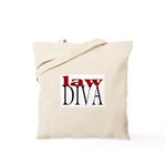 CafePress Law Diva Tote Bag Natural Canvas Tote Bag, Reusable Shopping Bag