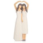 10.2" H Figurines Sisters,Sister Statue, My Friend,by My Side Sculpted Hand-Painted Figure,Celebrating Gifts That Support Same-Sex Friendships Between Women - for Best Friends, Sisters,Neighbor