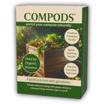 ComPods, Compost Accelerator Pods - Organic, Nutrient-Rich & Convenient Compost Activator for Faster, Compost (5 Pods)