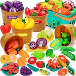 Color Sorting Play Food Set - 68 Pc