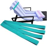 Towel Bands (4 Pack), Beach & Pool & Cruise Chairs, Cruise Essentials & Beach Accessories, The Better Towel Holder Beach Towel Clips (Turquoise)