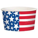 amscan Patriotic Stars & Stripes Treat Cups - 9.5 oz. | Multicolor | 8 Pcs.