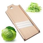 Wooden Cabbage Shredder for Coleslaw (17.7x7 in) - Cabbage Grater for Coleslaw - Cabbage Shredder for Sauerkraut - Slaw Slicer Cabbage Cutter Shredder