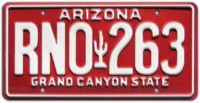 Fast and The Furious | RNO 263 | Metal Stamped License Plate