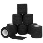 ACWOO Self Adherent Sport Wrap Tape, 8 Rolls 5cm x 4.5m Football Tape Wrap, Cohesive Bandage Sock Wrap, Shin Pad Tape, Goalkeeper Wrist Tape & Football Ankle Tape, Pet & Vet Wrap for Dogs, Horses