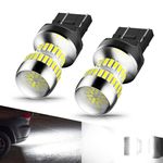 AUXITO 2024 Upgraded 7440 7443 LED Bulbs, 400% Brighter 6000K White for Reverse Lights Super Bright T20 7441 7444 LED Light Bulb for Backup Tail Brake Signal Parking Daytime Running Lights, Pack of 2