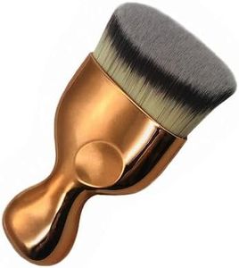 Angled Flat Foundation Brush High Density Face Body Kabuki Makeup Brush for Liquid Foundation Powder Cream Contour Buffing Stippling Blending