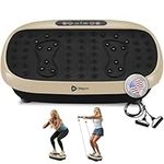 LifePro Hexaplate Lite Vibration Plate Exercise Machine with Magnetic Acupoints -Vibration Plate Machine for Full Body Workout -Vibrating Plate with Loop & Resistance Bands for Fitness