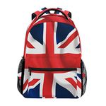 Union Jack UK Flag Backpacks College School Bag Shoulder Casual Travel Daypack Hiking Camping