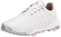 adidas Women's Tour360 22 Golf Shoes, Footwear White/Footwear White/Almost Pink, 6 UK