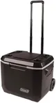 Coleman Rolling Cooler | 50 Quart Xtreme 5 Day Cooler with Wheels | Wheeled Hard Cooler Keeps Ice Up to 5 Days, Black