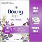 Downy Light Mega Dryer Sheets, Fabr