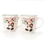 Pfaltzgraff Winterberry Mug Porcelain Naughty and Nice (Set of 2), 20 oz, Assorted