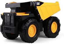 CAT Construction Toys, 20" Mighty Steel Dump Truck - Sturdy Steel & Plastic Construction - Real Working Dump Bin - Ideal for 3+ Yr Olds -Built to Last