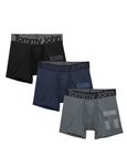 Men's 360 Sport 2.0 Trunks - 3 Pack - Comfortable Breathable Soft Underwear for Men-Black/Dress Blues/Turbulence-XX-Large