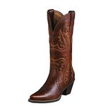 Ariat Western Boots - Women's Round Toe Leather Riding Boot, Vintage Carmel, 6.5