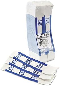 Coin-Tainer 400100 Currency Straps, Blue, 100 in Dollar Bills, 1000 Bands/Pack