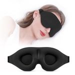 YIVIEW Sleep Mask for Side Sleeper, Complete Light Blocking 3D Sleeping Eye Mask, Soft Breathable Eye Cover for Women Men, Relaxing Zero Pressure Night Blindfold