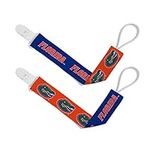 BabyFanatic Officially Licensed Unisex Pacifier Clip 2-Pack - NCAA Florida Gators - Officially Licensed Baby Apparel