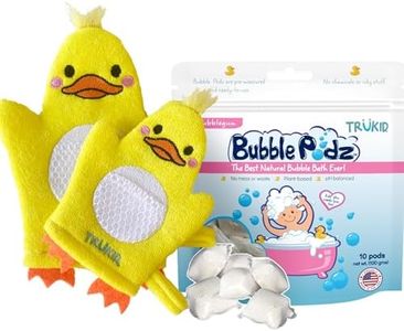 TruKid Bubble Gum Bubble Podz & BubbleGlove Set – Bubble Bath Pods and 2 Wash Gloves for Parent and Child