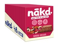 Nakd Berry Delight Natural Fruit & Nut Bars - Vegan - Healthy Snack - Gluten Free - 35g x 48 bars