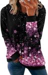 MODARANI Womens Pullover Hoodie Sweatshirts Casual Tunic Tops Kangaroo Pocket Shirts Tie Dye&Floral Print, D A-flower, X-Large